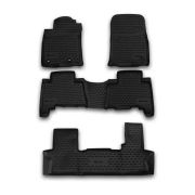 Коврики в салон TOYOTA Land Cruiser Prado 150 2013->, 7 мест, 5 шт. (полиуретан)