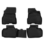 Коврики 3D в салон NISSAN Leaf, 2009 - 2017, хэтчбек, 4шт. (полиуретан), правый руль