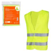 Жилет со светоотражающими полосами, взрослый, р. XL (65*65 см), желтый AIRLINE
