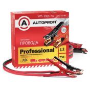 Провода пусковые «AUTOPROFI», профессиональные, 100% ССА, 43мм2, 750А (SAE: 2,5V drop), 200A (ОСТ 37.001.052-2000: 0,4V drop), 2.2м