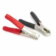 Зажим клеммы АКБ «AUTOPROFI», 16см, с цвет маркировкой полярности, резин изоляция ручек, оцинк сталь, 2шт