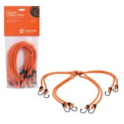 AS-R-05 Резинки-стяжки набор Паук 4шт.-80 см, D-8 мм (металлические крючки) AIRLINE