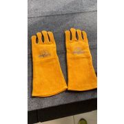 Перчатки функциональные огнеупорные для активного отдыха, длинная манжета, цвет желтый, Мобигарден