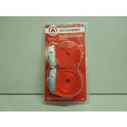 Ремень багажный «AUTOPROFI», 2,54см./2,5м, прочность на разрыв 400кг, 2шт