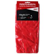 Салфетка для ухода за автомобилем iSky, 43х32 см, микрофибра, красный