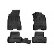 Коврики 3D в салон NISSAN X-Trail, 2015->, внедорожник, правый руль, 4шт. комплект, полиуретан, черный