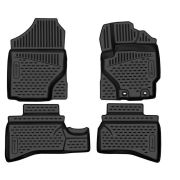 Коврики 3D в салон TOYOTA  Aqua (P10), 2011-2014, х/б, правый руль, 4 шт. (полиуретан)